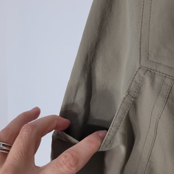 Vittorio Rossi Mens Tan Outdoor Elastic Waist Cargo Hiking Short Pockets Size 48 - Picture 10 of 16